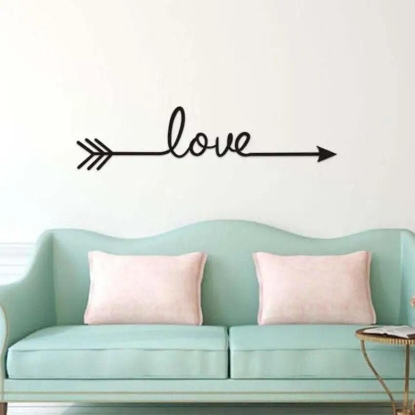 House LC Wall Sticker 1 pcs Vinyl Carving wall stickers for Living Room Bedroom Decoration Pegatinas de pared 18JUN19 Drop  Ship