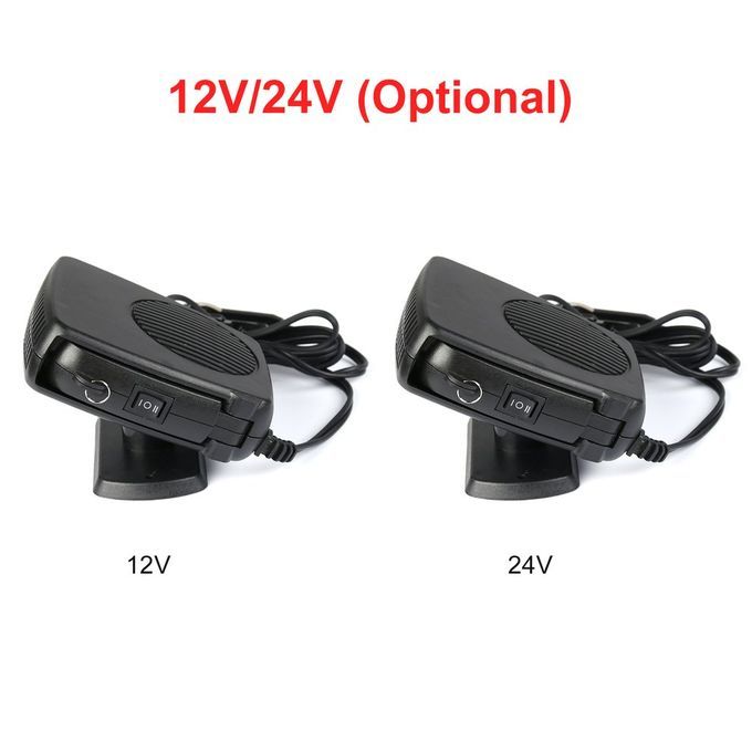 12V 200W  Ar Heater Ele Tri  Heater Gl  Defrost Defog Heating  Hine-Black-12V