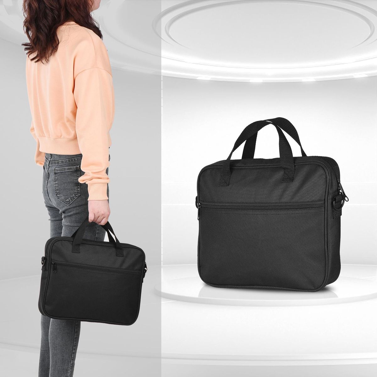 Portable Cajon Box Drum Bag Thickened 480D Drum Bag Percussion Instrument Replacement Accessory with Outside Pocket