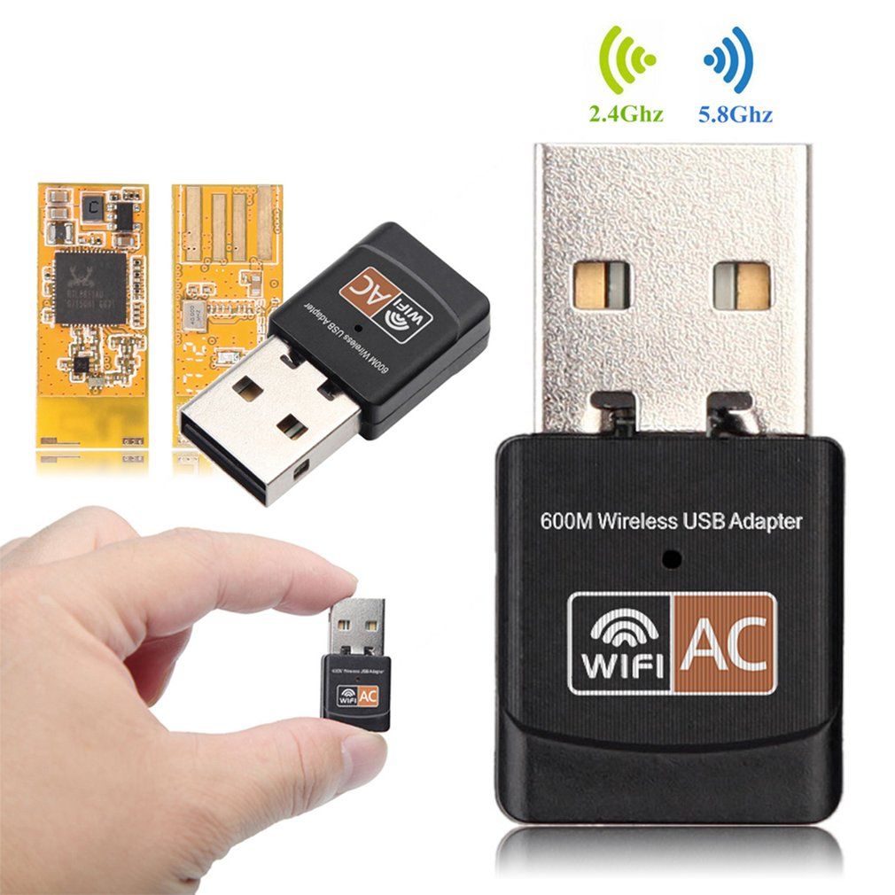 Free Driver USB Wifi Adapter 600Mbps Wi Fi Adapter 5.8ghz