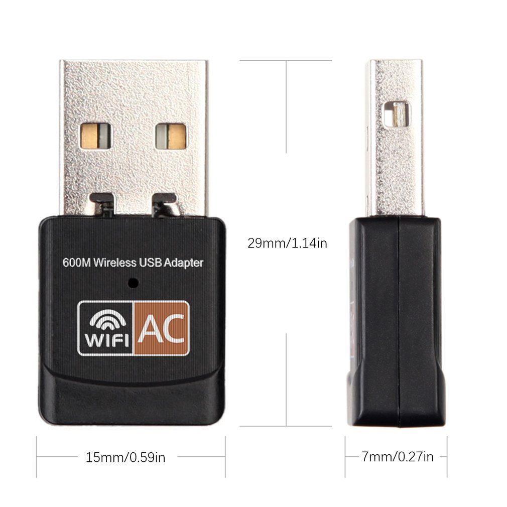 Free Driver USB Wifi Adapter 600Mbps Wi Fi Adapter 5.8ghz
