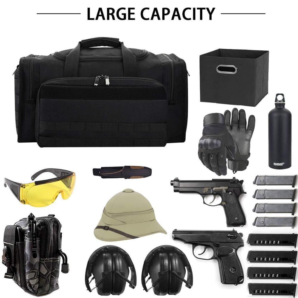 Tactical Package Military Lockable Zipper Nylon Gray Color