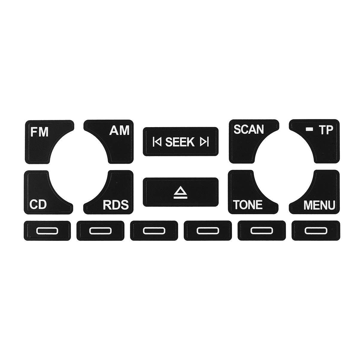 For Audi A4 B6 B7 A6 A2 And A3 8L/P Radio Stereo Worn Peeling Button Repair Decals Stickers