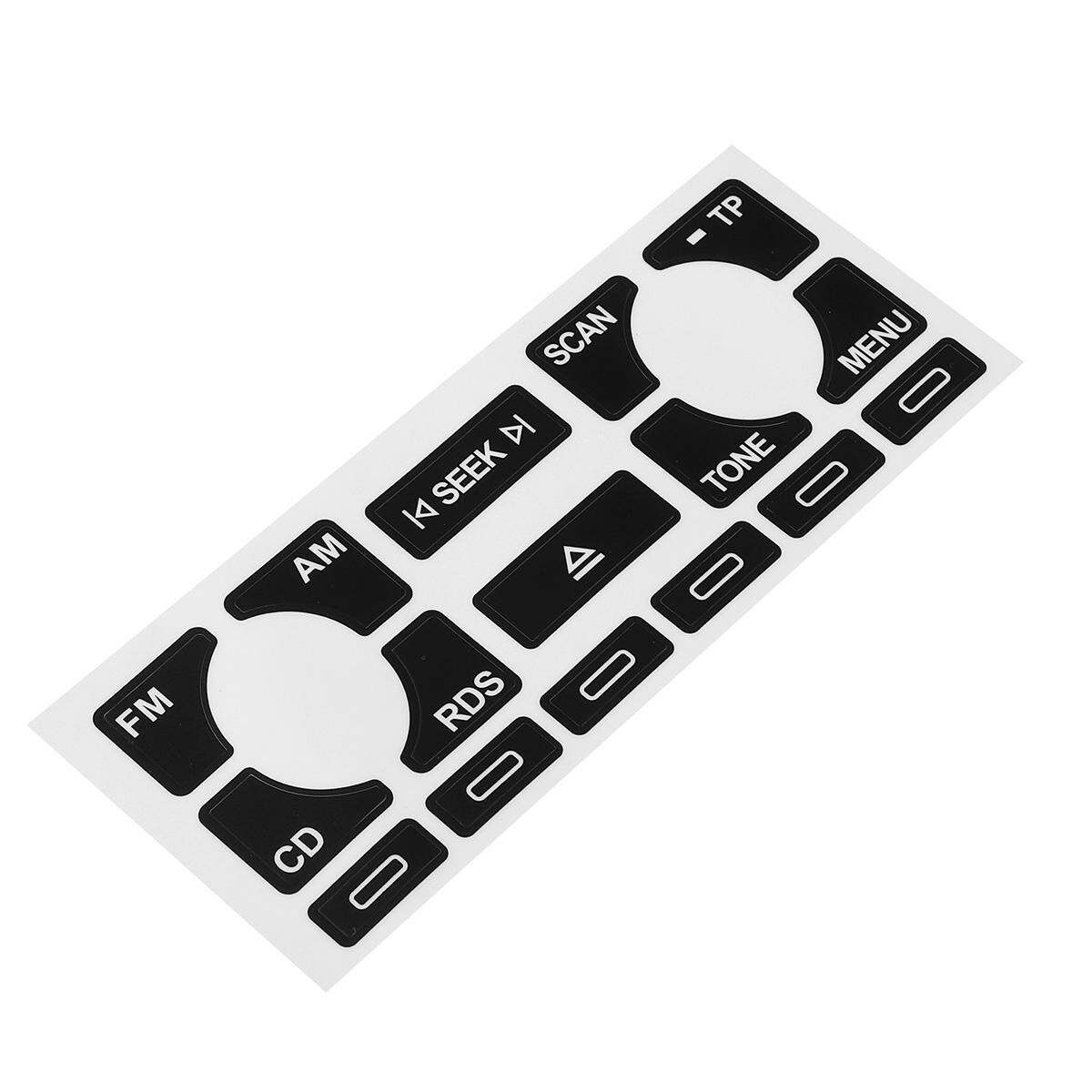 For Audi A4 B6 B7 A6 A2 And A3 8L/P Radio Stereo Worn Peeling Button Repair Decals Stickers