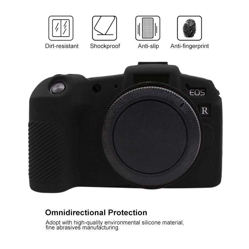 PULUZ Soft Silicone Protective Case For Canon EOS RP(Black)