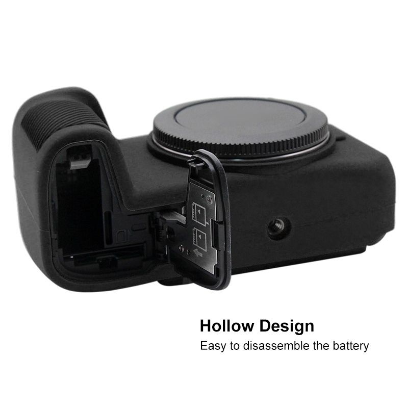 PULUZ Soft Silicone Protective Case For Canon EOS RP(Black)