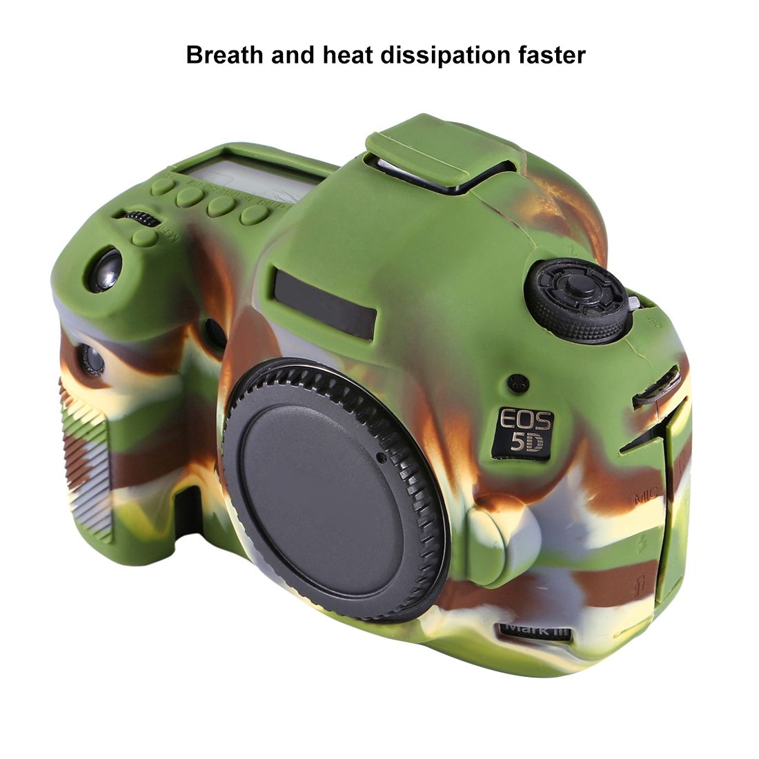 PULUZ Soft Silicone Protective Case For Canon EOS 5D Mark III / 5D3()