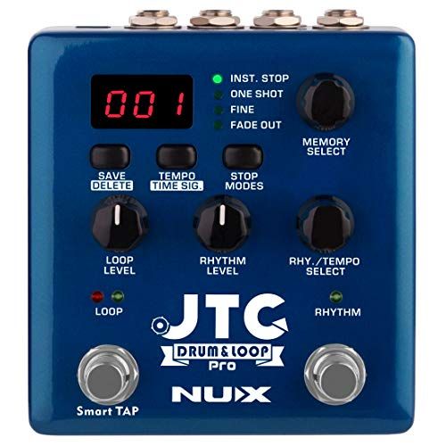 NUX JTC PRO Drum Loop PRO Dual Switch Looper Pedal 6 Hours R