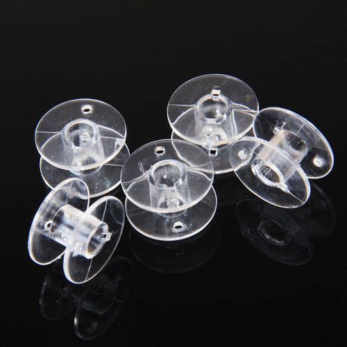 5x Sewing Machine Bobbins Spool Plastic For Brother Janome Singer