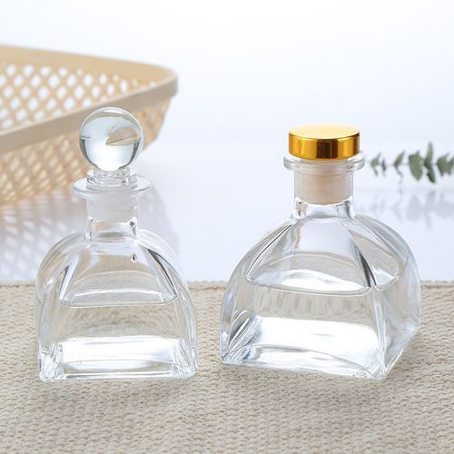 Aromatherapy Glass Diffuser Bottle With Globular Lid - 2pcs