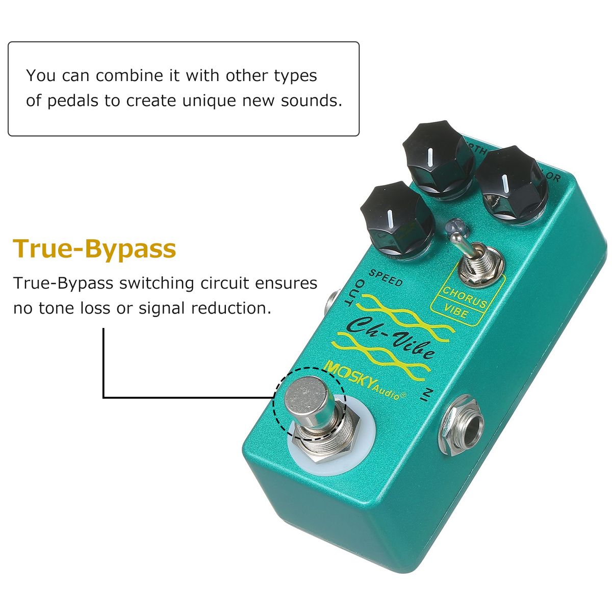 MOSKYaudio Chorus/Vibe Effect Pedal Guitar Effects Pedal