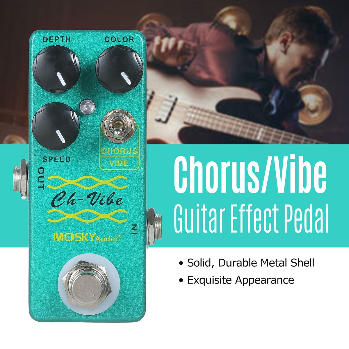 MOSKYaudio Chorus/Vibe Effect Pedal Guitar Effects Pedal