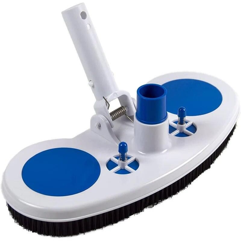 Swimming Pool Arc-Shaped Brush Pool Cleaner Swimming Pool Accessory Vacuum Suction Head 13" Durable Cleaner Brush Fast cleaning