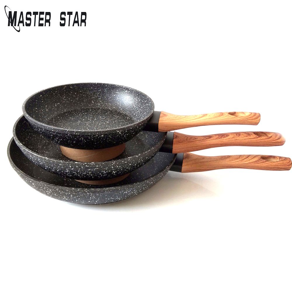 Master Star Non-Stick Frying Pan Black Granite Coating Pot