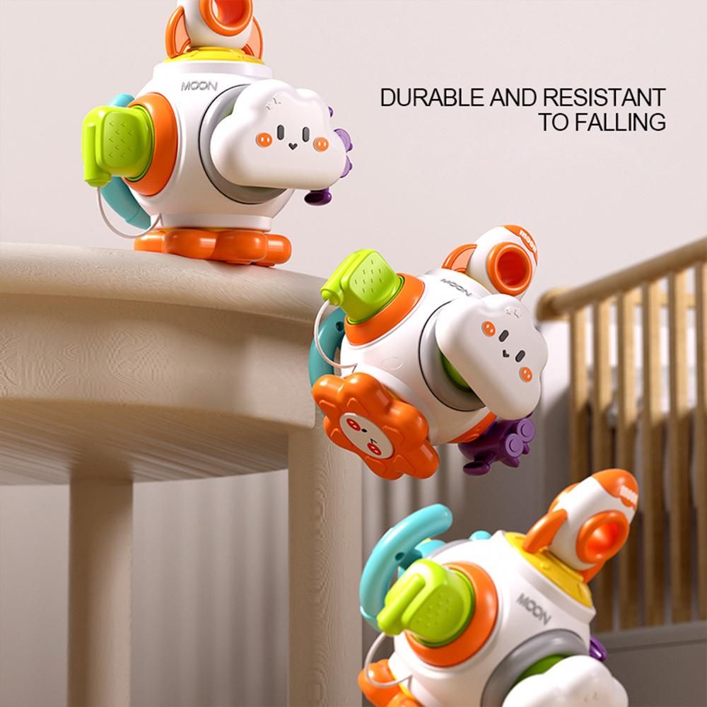 Busy Cube Cartoon Ball Busy Puzzle Hand Catch Ball Sensory Toy Educational Activity Cube for Baby Toddlers Busy Ball Toy with 6-side Balls Safe Educational Toy for Boys Girls