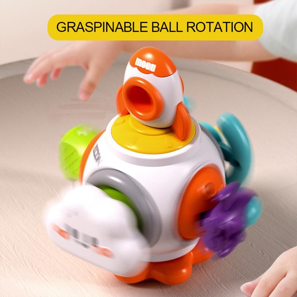 Busy Cube Cartoon Ball Busy Puzzle Hand Catch Ball Sensory Toy Educational Activity Cube for Baby Toddlers Busy Ball Toy with 6-side Balls Safe Educational Toy for Boys Girls