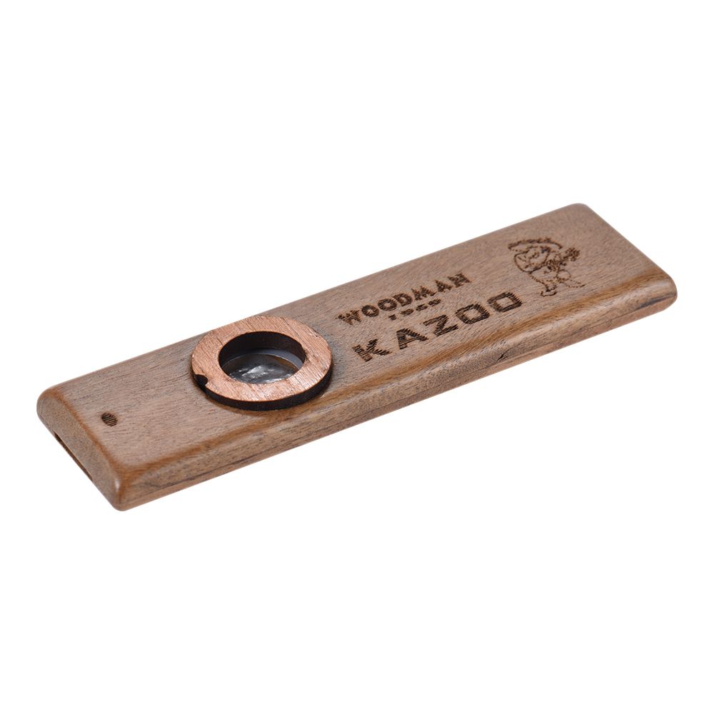 Handmade Wooden Kazoo Wood Harmonica With Metal Storage Box