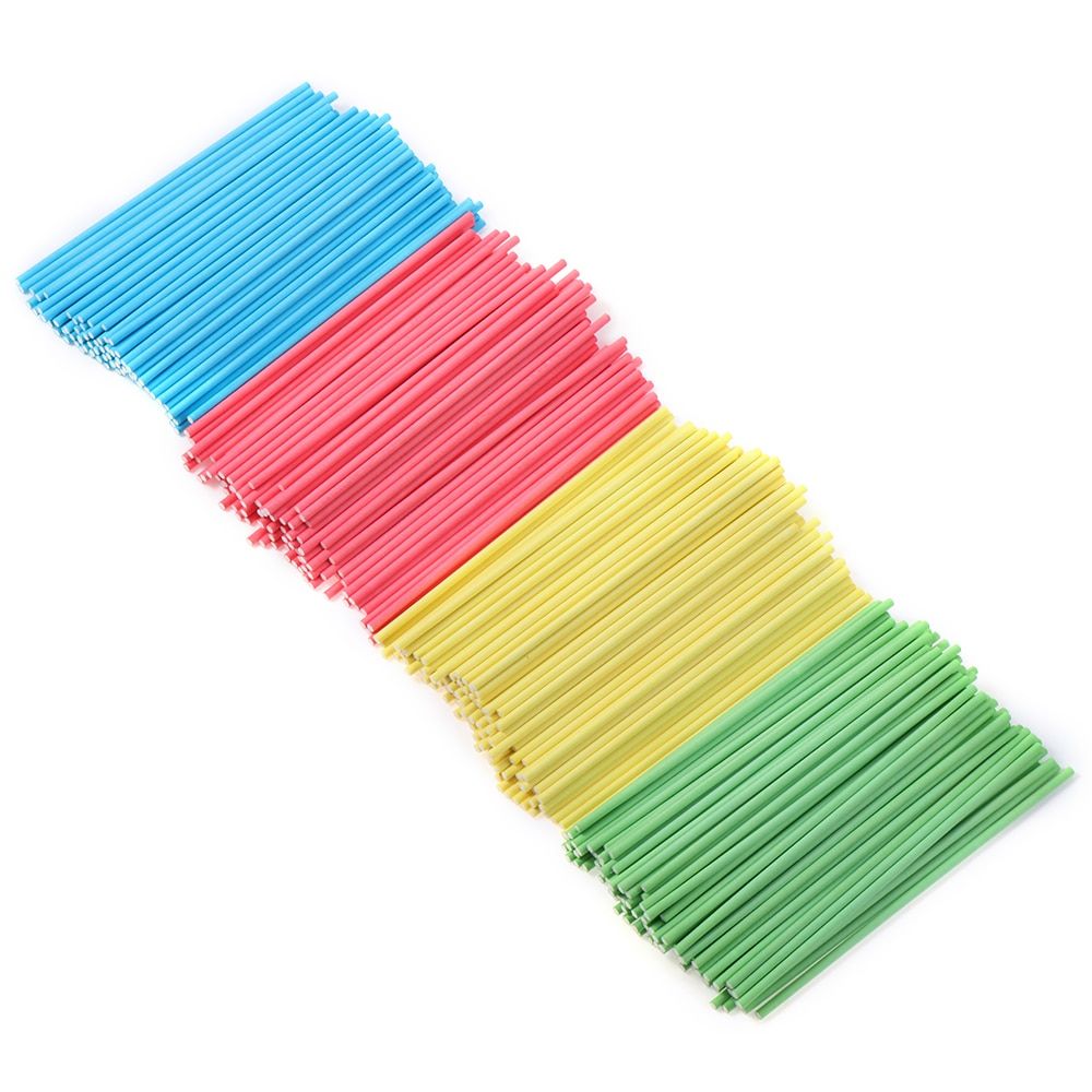 100pcs Colorful Lollipop Stick Food-Grade Plastic Sucker