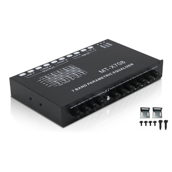 Professional 7 Band Car Equalizer Multifunctional Car Audio