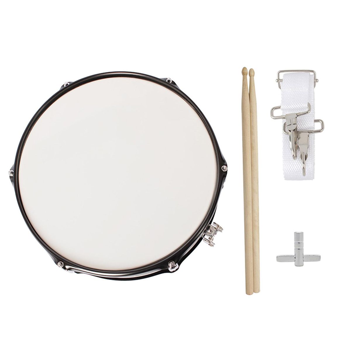 Professional Snare Drum Head 14 Inch with Drumstick Drum Key Strap for Student Band