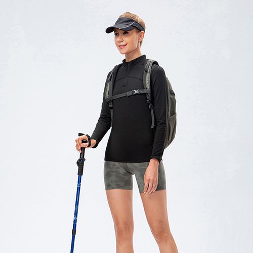 Women's Sport Tops,Autumn Winter Long Sleeve Running Gym Yoga T-Shirt（Black）