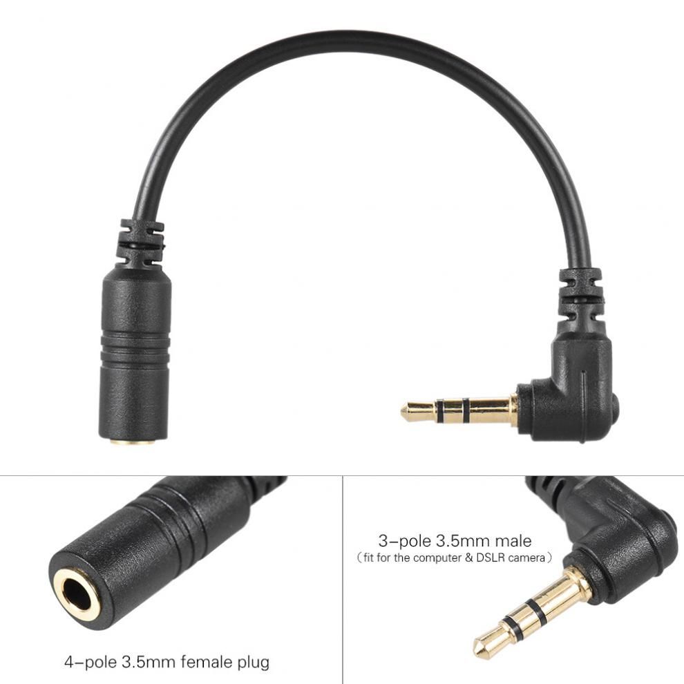3.5mm Male To Female Microphone Adapter Converter Stereo