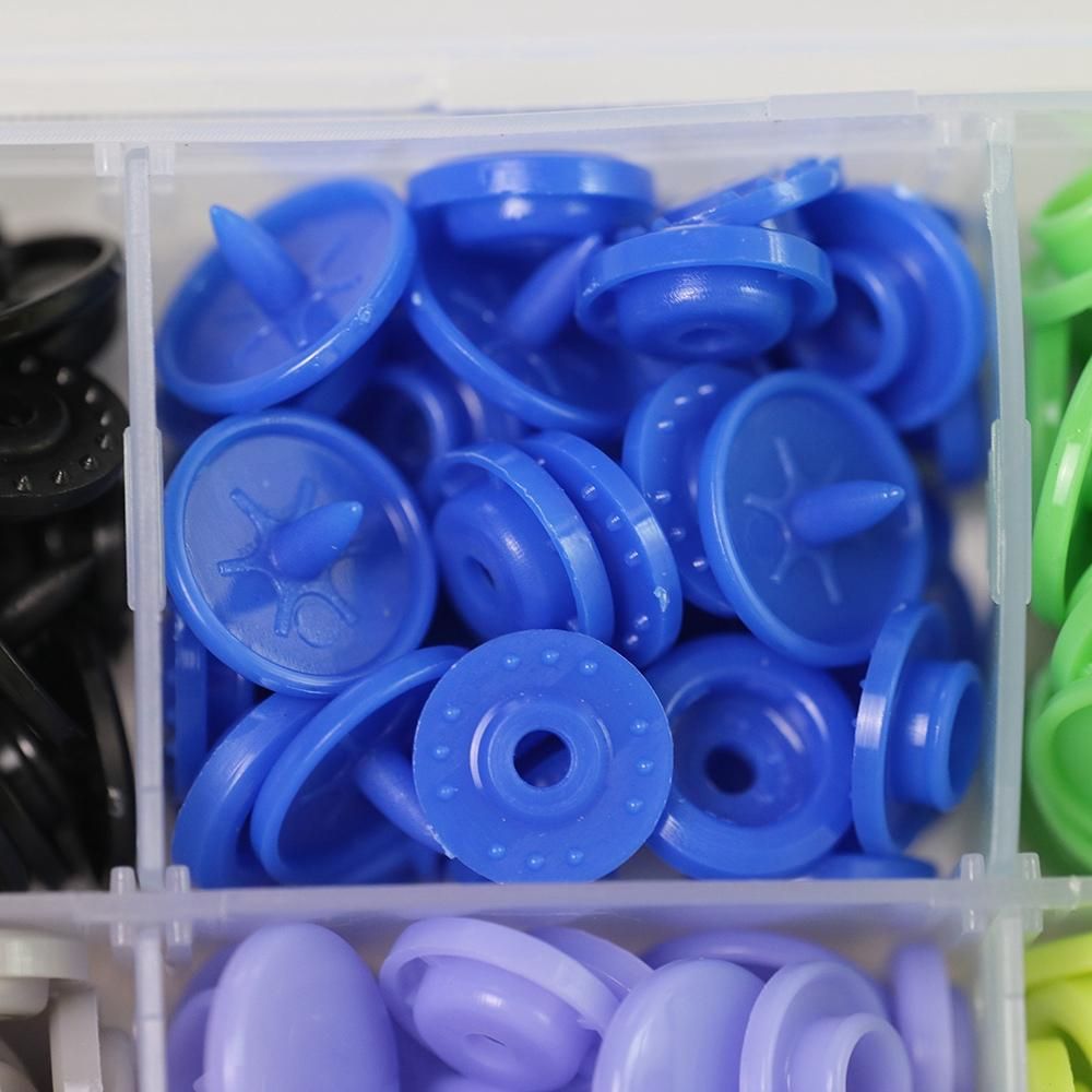 Snap Buttons Round Plastic Press Button Rainbow