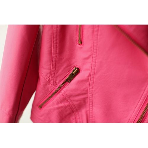 Short Jacket With Stand-up Collar And Rivets