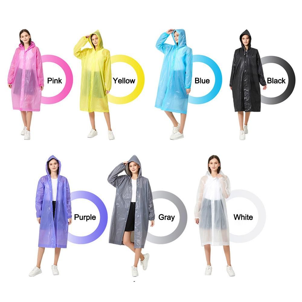 Adult Thickening Waterproof Clothing Eva Raincoat Women Man Rainwear Reusable