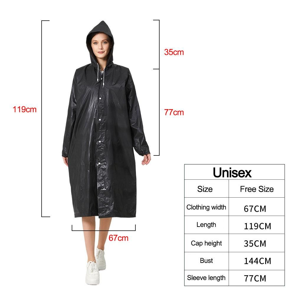 Adult Thickening Waterproof Clothing Eva Raincoat Women Man Rainwear Reusable