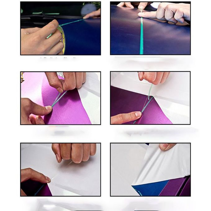 5M Vinyl Car Wrap  Less Tape Stickers Cutting Tool Film Green