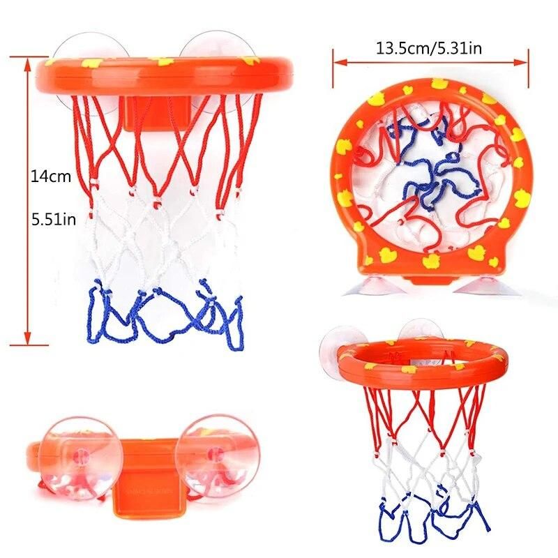 Kids Basketball Baby Bath Toy Toddler Boy Water Toys Bathroom Bathtub Shooting Basketball Hoop Kids Outdoor Play Set Cute Whale