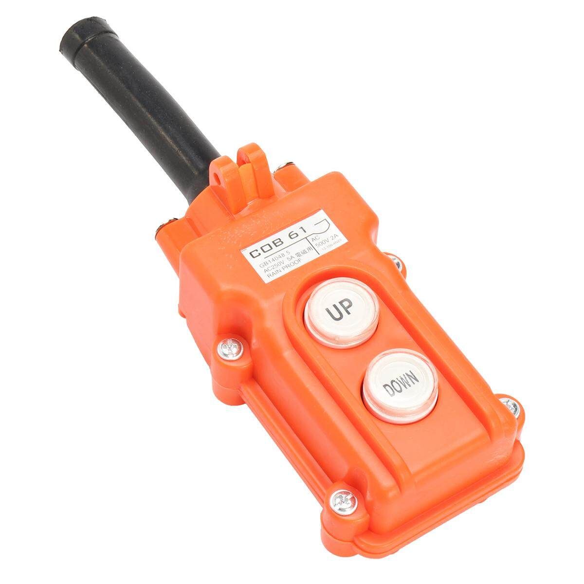 Crane Pendant Control Hoist Pushbutton Switch Station Up-Down Rainproof Button