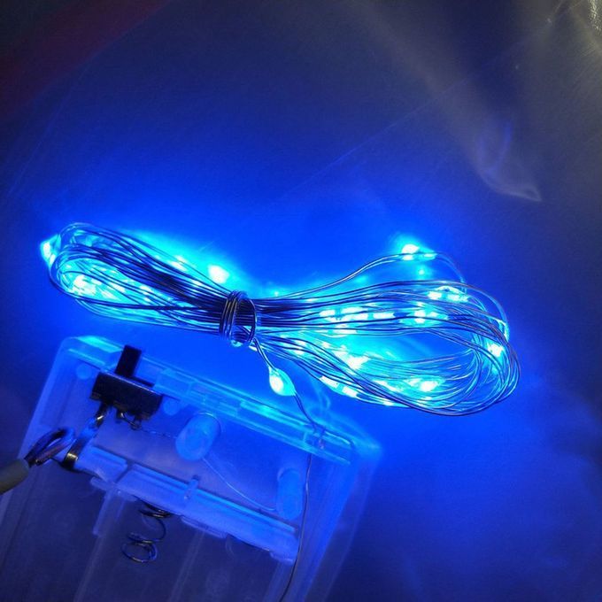 Light String  O Er Wire   Holiday De Oration Lanterns    O Er  -blue-1m 10 Lights