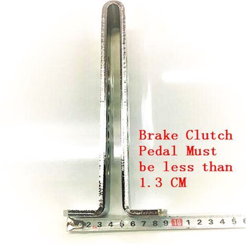 1 X Car Brake Clutch Pedal Lock Steel Stainless Anti-Theft Strong Security For Clutch Pedal
