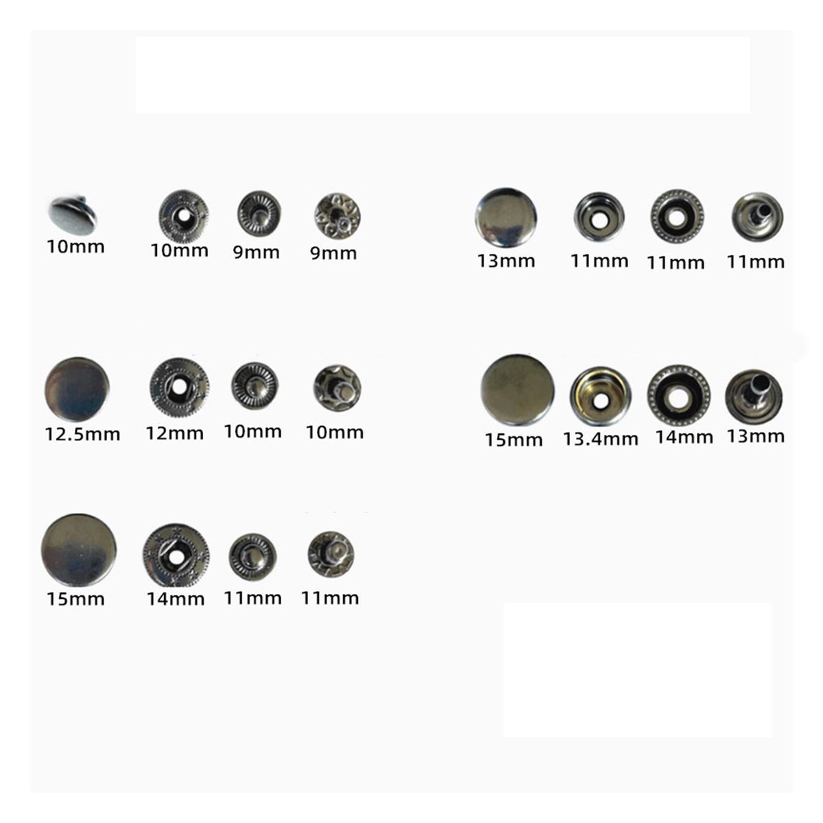 100 * Button W/ Fastener Pliers For Sewing Crafting Green