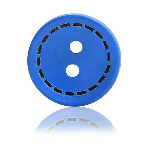 100Pcs 2 Holes Colorful Mixed Round Wooden Buttons Sewing DIY Craft Scrapbooking