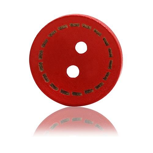 100Pcs 2 Holes Colorful Mixed Round Wooden Buttons Sewing DIY Craft Scrapbooking