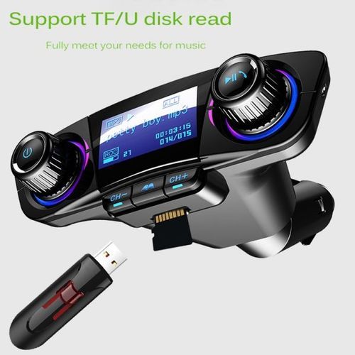 Car Bluetooth Fm Transmitter Mp3 Player With Dual Usb Port