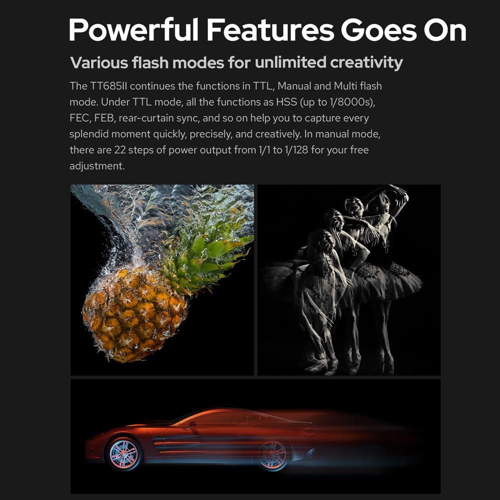 Godox Thinklite TT685IIN TTL On-Camera Speedlight 2.4G Wirelss X System Flash GN60 High Speed 1/8000s Replacement for Nikon D800 D700 D7100 D7000 D5200 D5100 D5000 D300 D300S D3200
