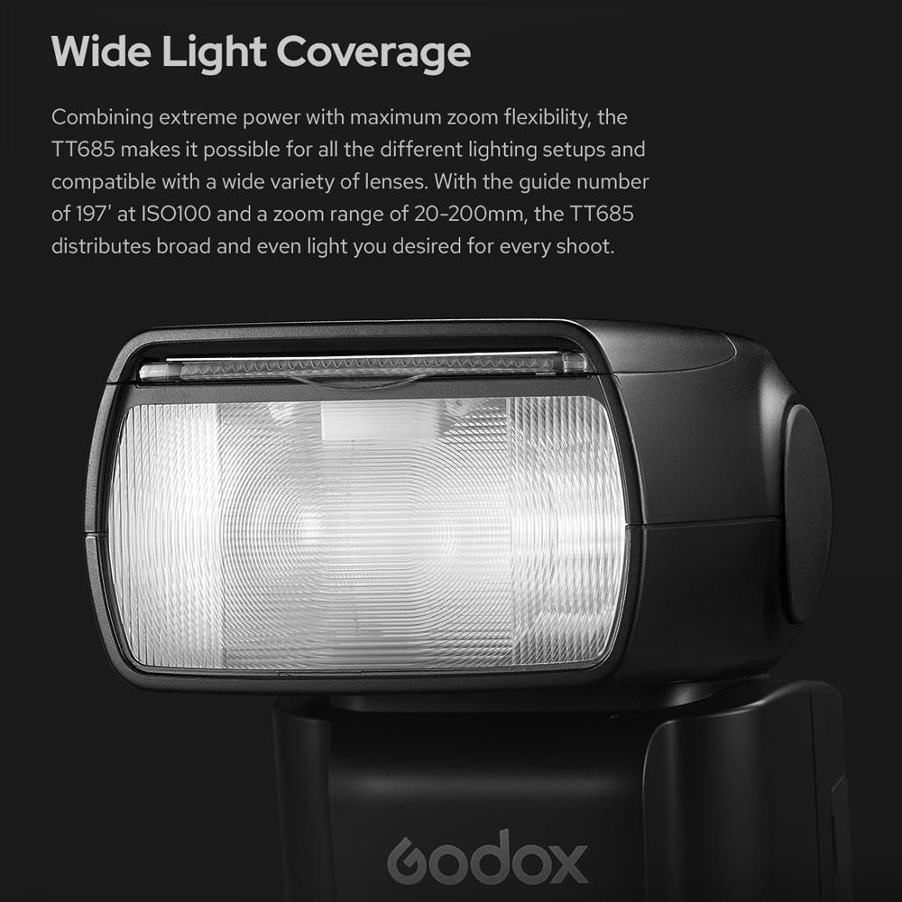 Godox Thinklite TT685IIN TTL On-Camera Speedlight 2.4G Wirelss X System Flash GN60 High Speed 1/8000s Replacement for Nikon D800 D700 D7100 D7000 D5200 D5100 D5000 D300 D300S D3200