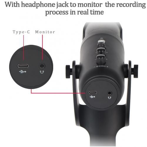 RGB Condenser Microphone For IPhone Android Laptop