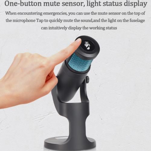 RGB Condenser Microphone For IPhone Android Laptop