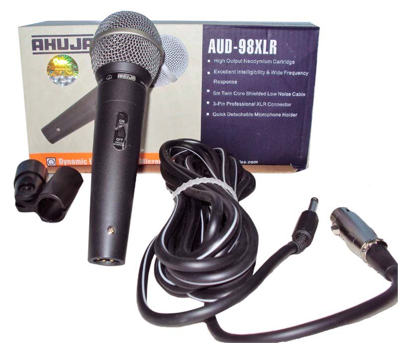 AUD-98XLR Unidirectional Dynamic Microphone -Corded Mic