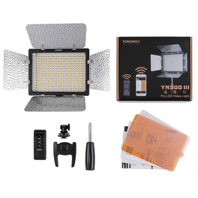 YN300III 3200k-5500K LED Video Lights Support AC Adapter & Remote Control APP Control