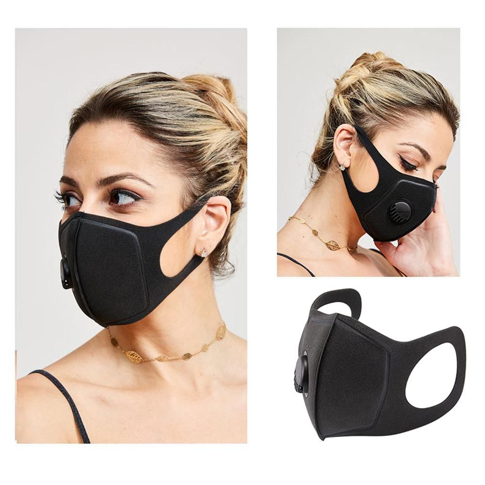 5Pcs Dustproof Mouth Cover Sponge Cover with Breathing Valve Fog-proof Face Mouth Cover