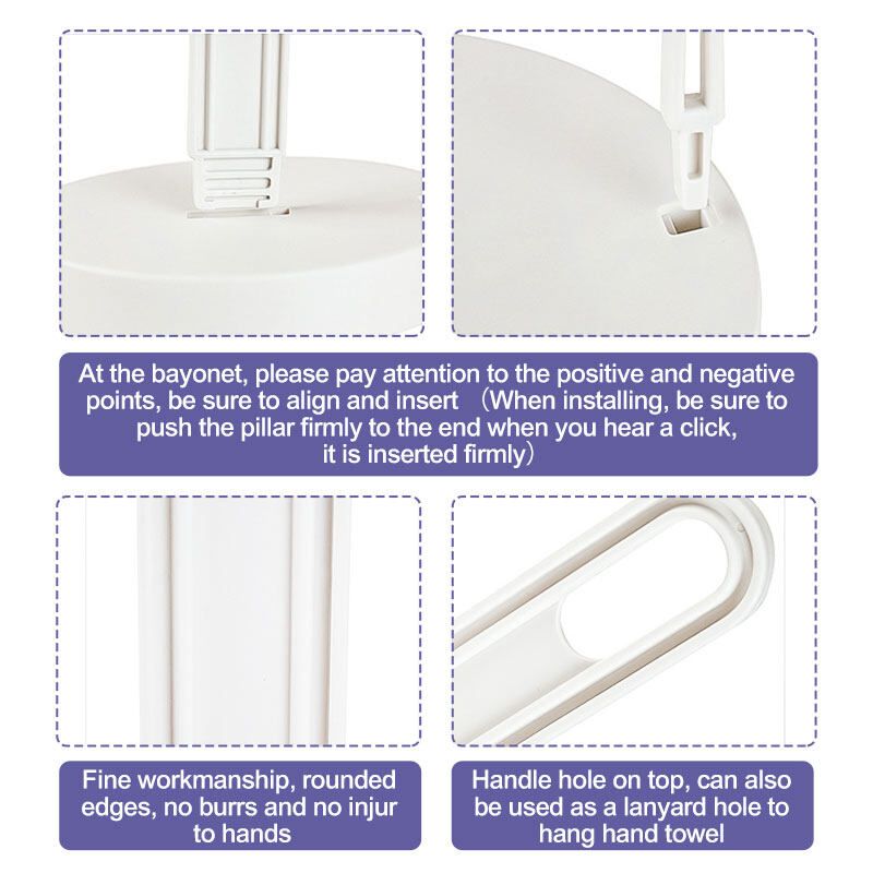1pcs Paper Towel Holder UHBGT Kitchen Paper Hanger Rack Bathroom Towel Roll Stand Organizer Countertop Wooden Plastic Material For Cabinet Table Kitchen Paper Napkin Rack Creative Desktop Free-punch Paper Towel Rack Storage R