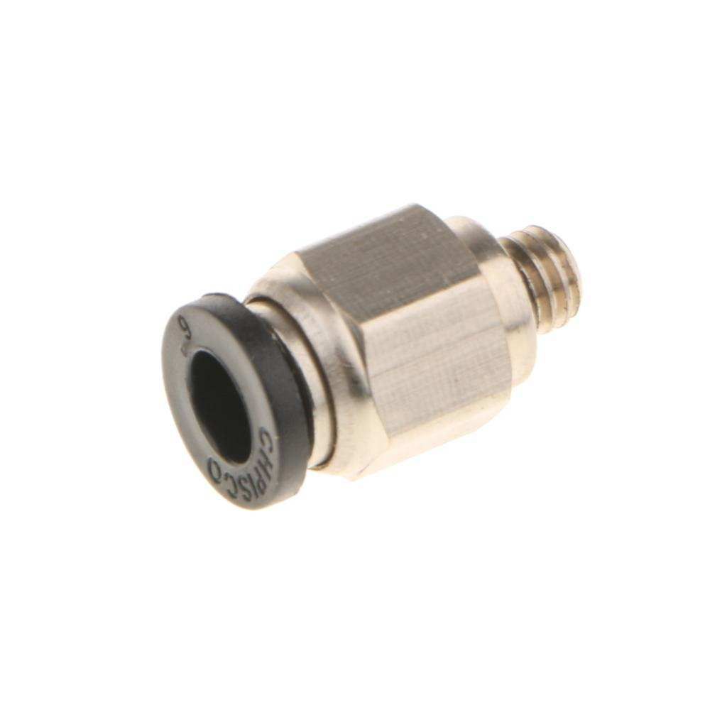 PC6-M6 Pneumatic Straight Fitting 6mm Thread M6 Connector For 3D
