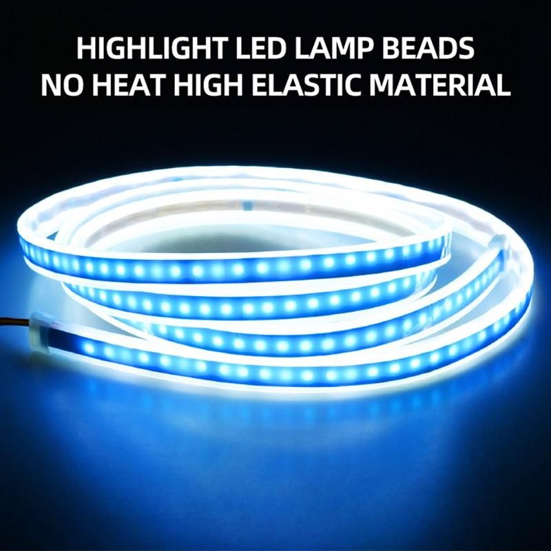Scan Lighting Car Hood Light Strip Daytime Running Lamp Waterproof Auto Diy Cutter Lights Decorative Ambient Neon Lamp 12v