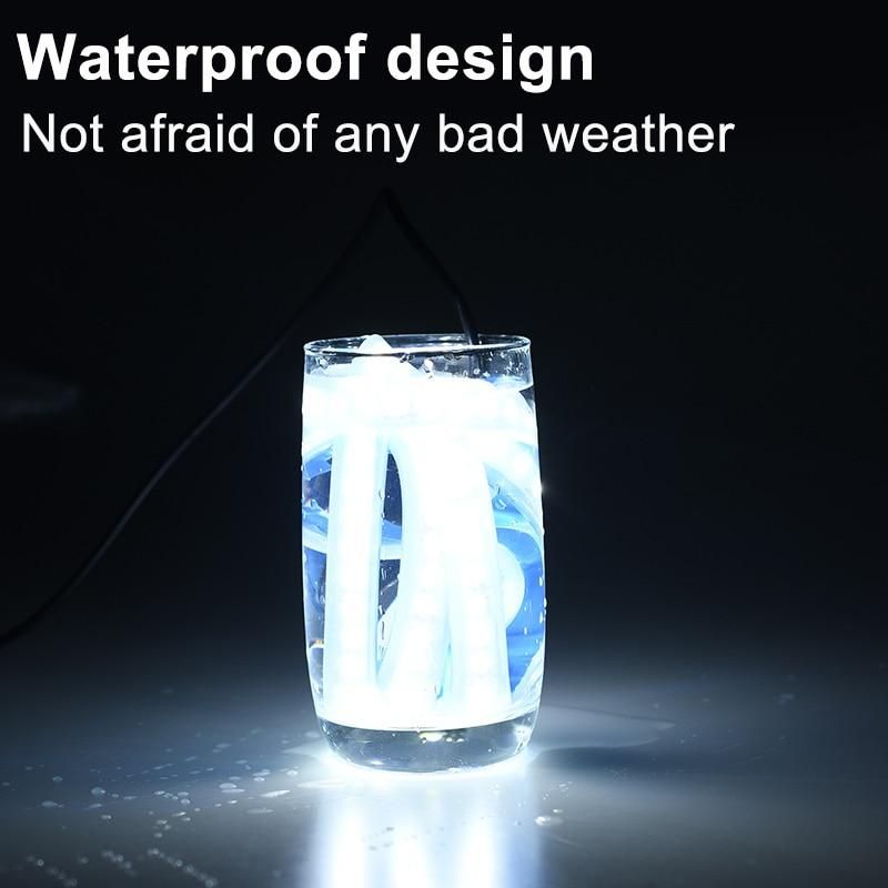 Scan Lighting Car Hood Light Strip Daytime Running Lamp Waterproof Auto Diy Cutter Lights Decorative Ambient Neon Lamp 12v